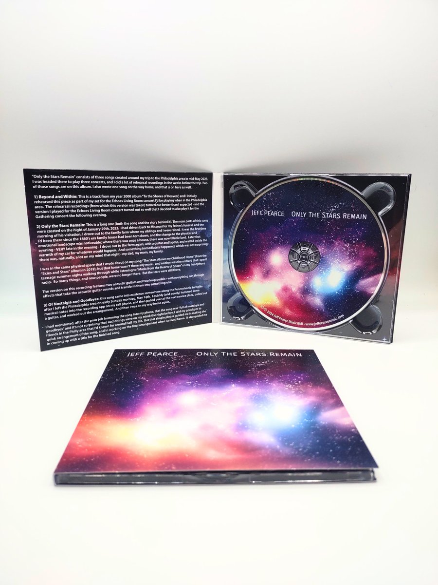 Now available on CD- "Only the Stars Remain", and on sale until January 22, 2024 for $9 per CD, "name your own price" for digital download!

jeffpearcemusic.bandcamp.com/album/only-the…