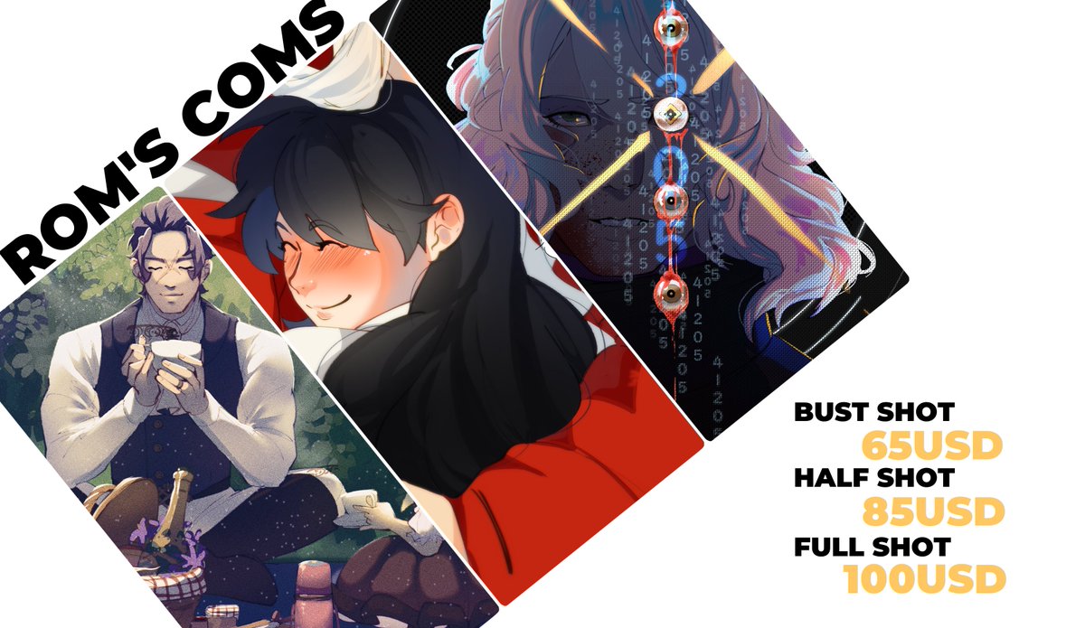 ROM // COMMS OPEN tweet media