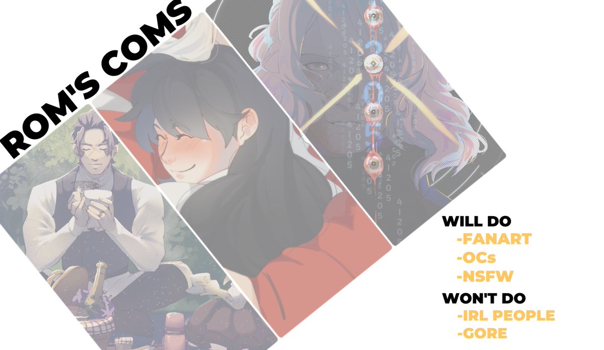 ROM // COMMS OPEN tweet media