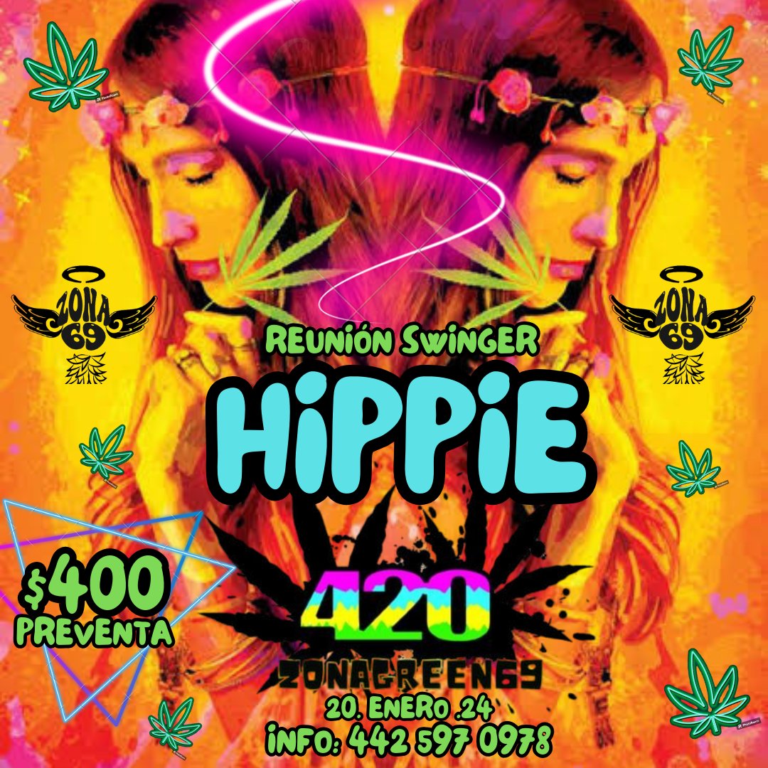 zona69sw's tweet photo. Y tu ya estas listo para este evento 420?? 😈🔥😏✨️

Sábado hippie 🔥🍍

No te lo puedes perder para más inf:442 597 0978 

@angelsexshop69 
@masajistasqrosw 
@MotelBoraBora https://t.co/V9jaRLYf2z