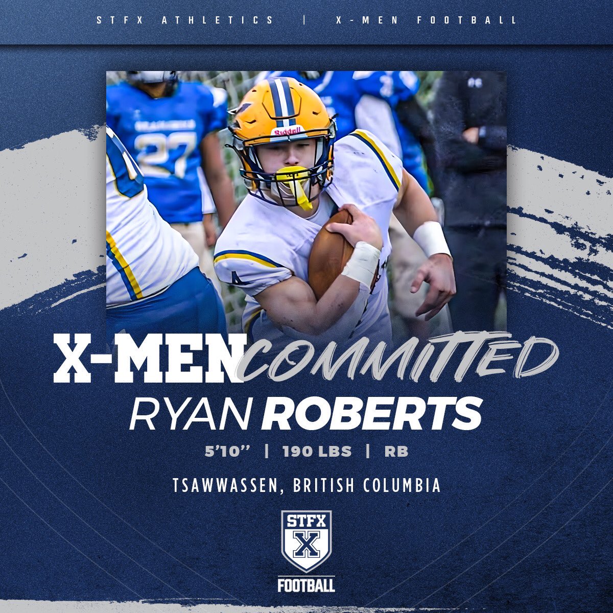 Blessed to announce that I have committed to the university of Saint Francis Xavier university! I would like to thank my family, friends and god who have got me here. Go X-men!!🔵⚪️
