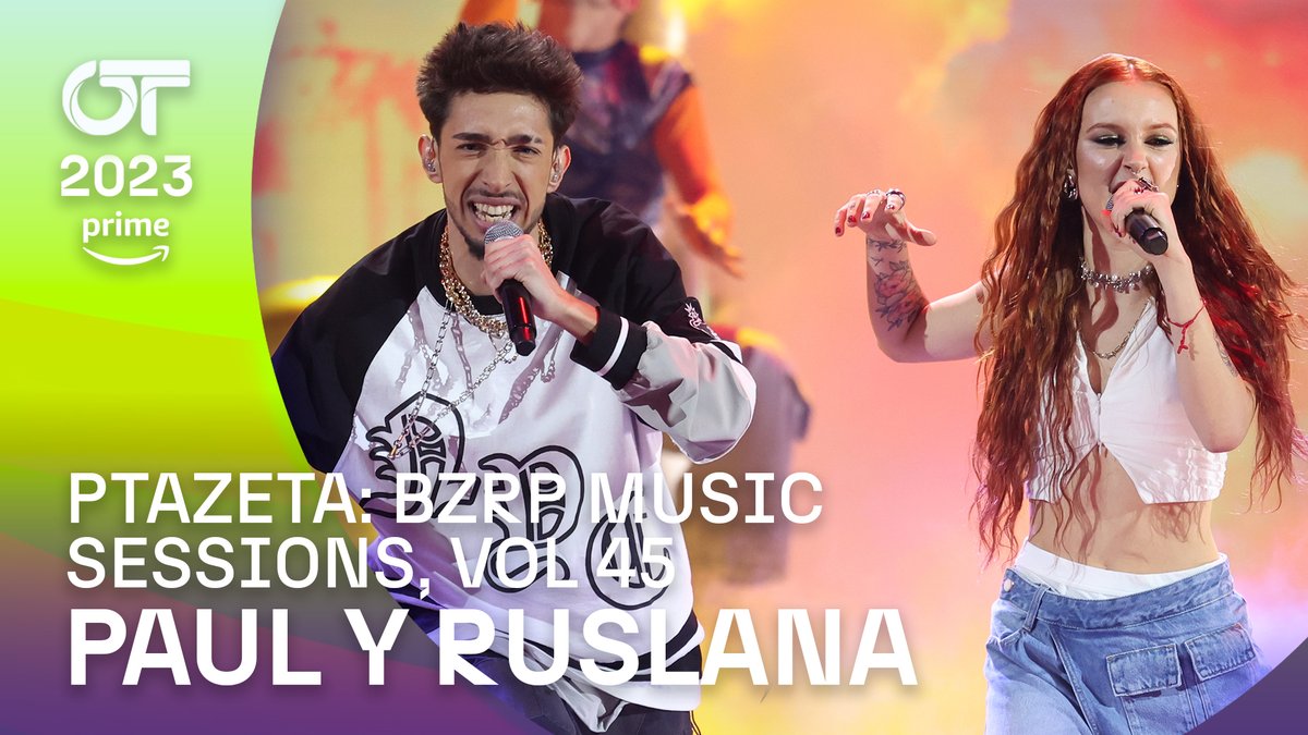OT_Oficial's tweet photo. 🎤🎶Ruslana y Paul han cantado “Ptazeta: Bzrp Music Sessions, Vol. 45” de @Ptazeta_ &amp; @bizarrap en la #OTGala7 👉🏻 https://t.co/76iiXi5GX1 🎶

Puedes verla en nuestro CANAL 24H y disfrutar de la ACTUACIÓN COMPLETA en @PrimeVideoES 👉🏻https://t.co/U5Lfq6nDHW 💙✨ https://t.co/4R1VSnqWlu