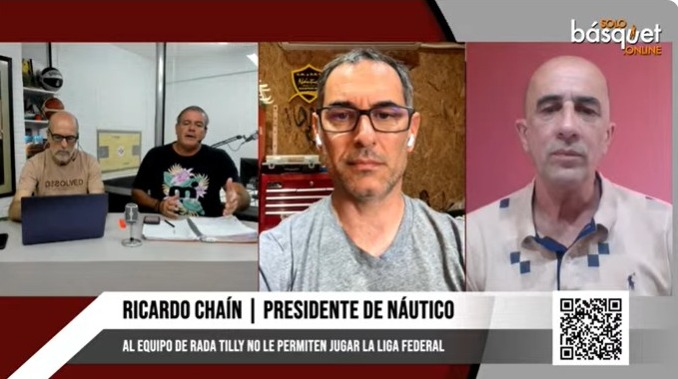 "A Náutico no le va a pisar la cabeza nadie, porque nosotros hacemos las cosas lícitamente. Estamos tranquilos", afirma Ricardo Chain, presidente del club al que <a href="/cabboficial/">Argentina Básquet</a> excluyó de la #LigaFederal pese a haber logrado su clasificación en el campo. 
youtube.com/watch?v=54GjsG…