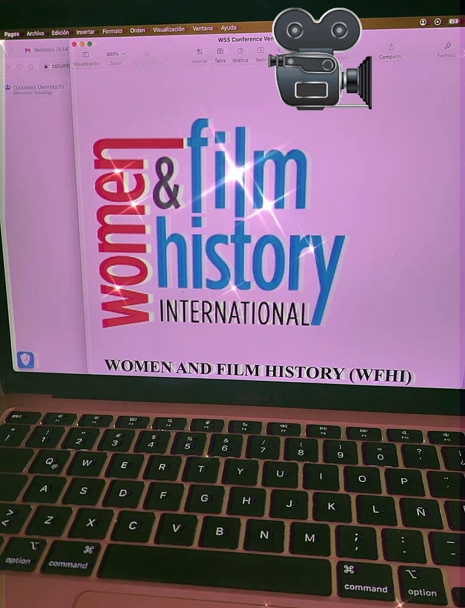 Me integré oficialmente al comité directivo de la red Women and Film History International @WFHInetwork. Estoy feliz ❤️‍🔥