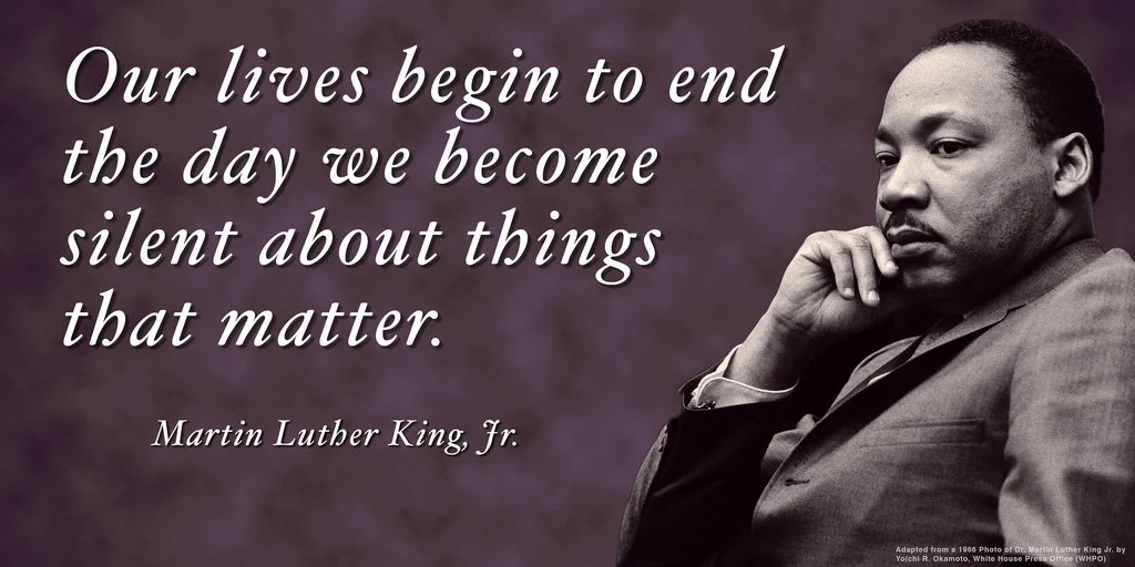 Today we honor the work of Dr. King. Let us all show reverence and commitment to his fight for justice that continues to hold firm to this day.