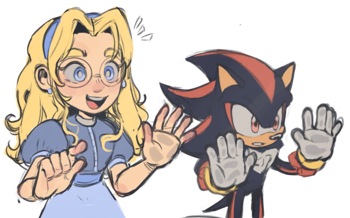 Space Sibs!
#ShadowTheHedgehog #MariaRobotnik