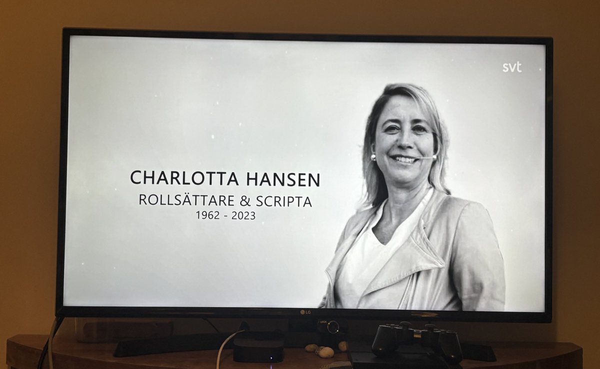 Seeing our beloved friend featured in the In Memoriam section of Guldbaggegalan (Sweden's film awards) really hits home. Beautiful to see her celebrated and acknowledged ❤️ We miss you Lotta.