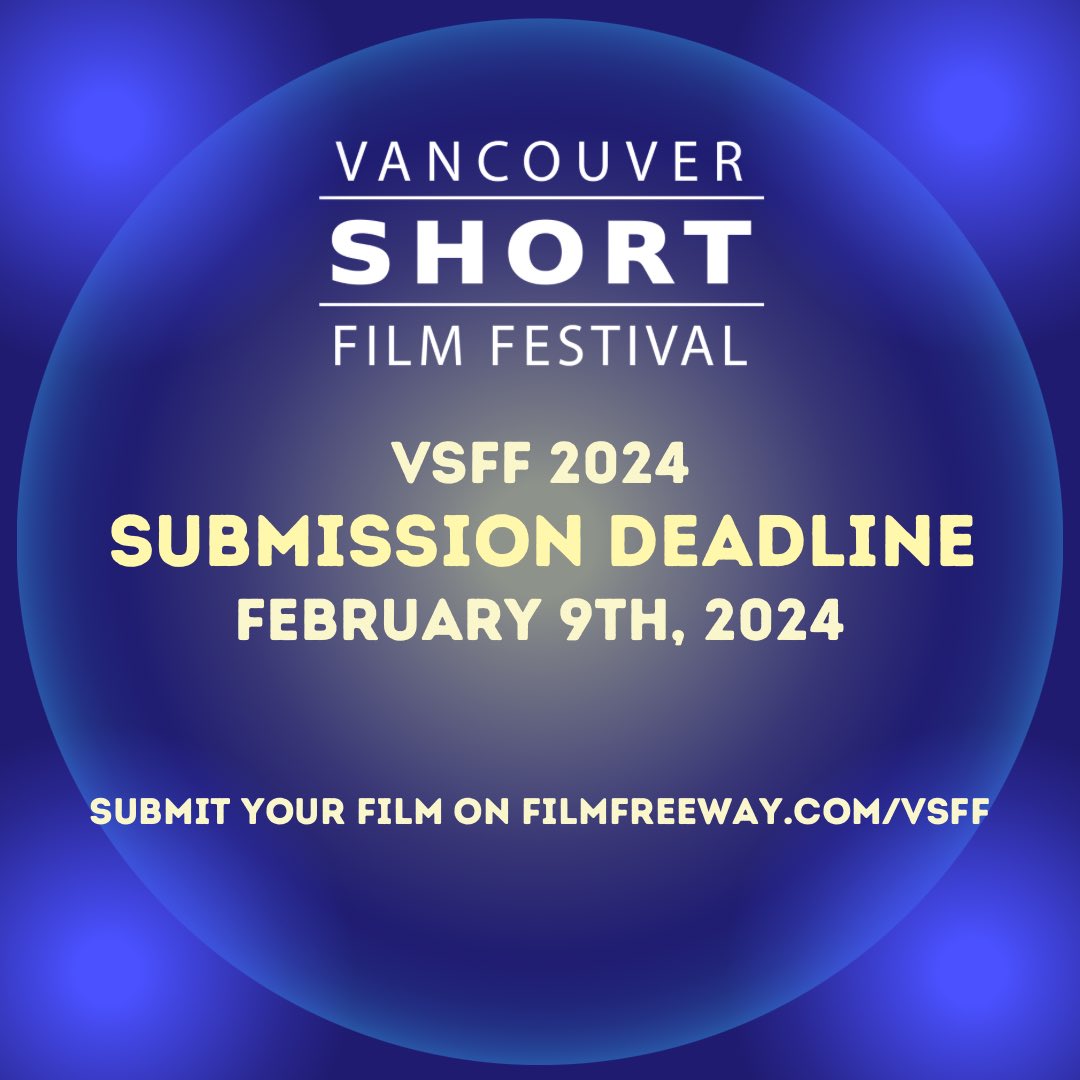 Friendly reminder of the deadline to submit your films!!! Get ‘em by February 9th, 2024 at filmfreeway.com/vsff #vsff2024