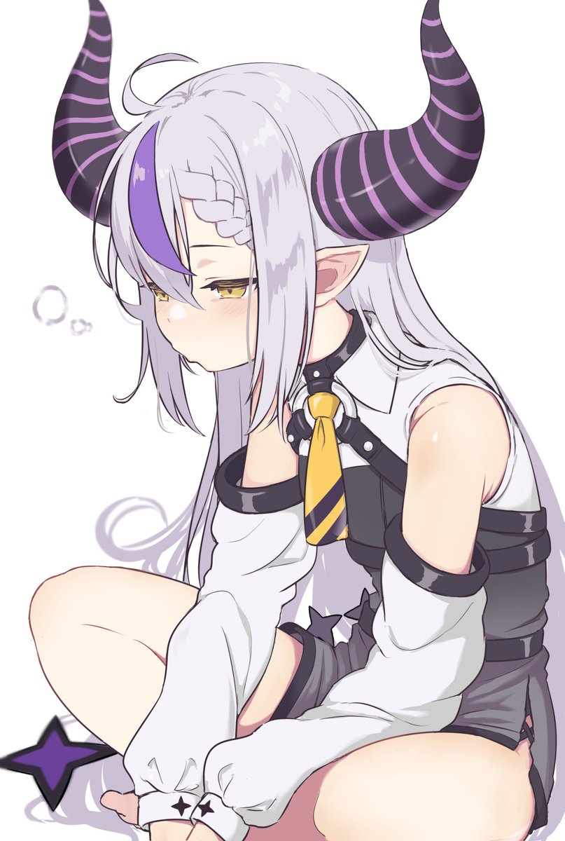 ラプラス・ダークネス ,ラプラス・ダークネス(通常) 「おねむらぷちゃ#laplus_artdesu 」|EternalTanboのイラスト
