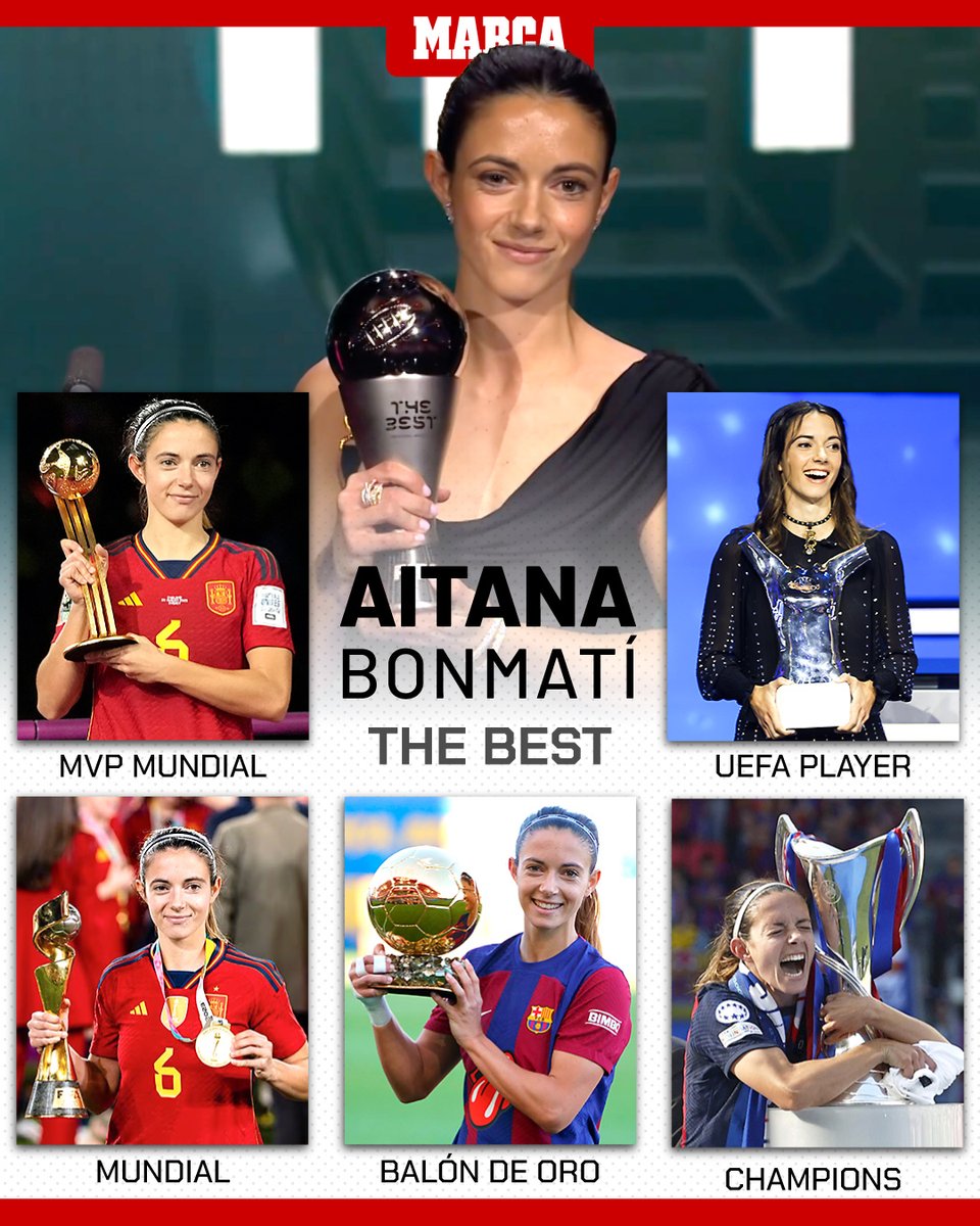 🏆🙌 ¡Vaya año de <a href="/AitanaBonmati/">Aitana Bonmatí Conca</a>! Es 'simply #thebest'