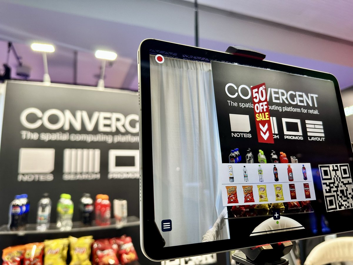 We loved seeing you over the past two days at @NRFBigShow. 📲

Come over to booth 2709 in the Foodservice Innovation Zone, before the show ends, to hear more about @ConvergentAR and how it can help reduce retail operational challenges. 

Learn more or book a live demo:…