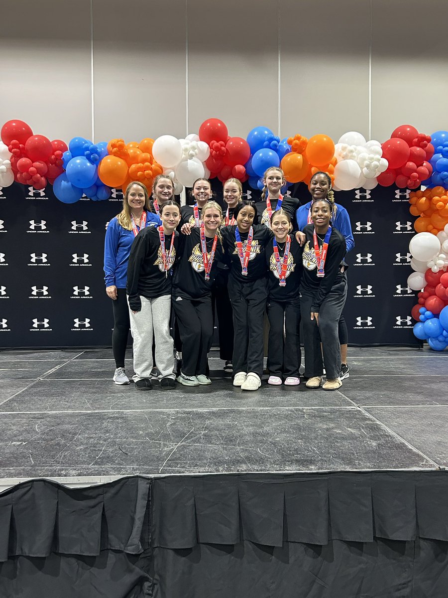 Great weekend of volleyball finishing 2nd overall in 16 premier!!