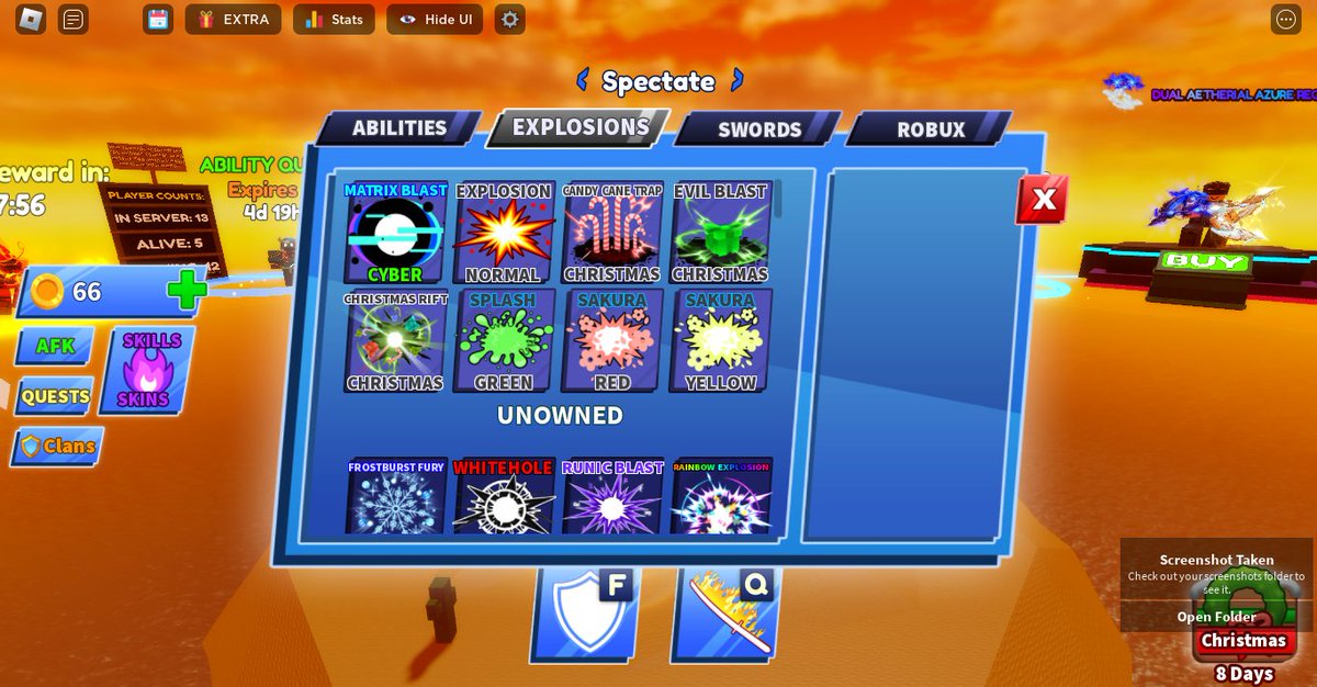 JoshuaClay70219's tweet photo. Who wants a free blade ball Roblox account? with good abilities, swords, explosions, here is some proof

Roblox account: robloxbest6554

Password: bladeball https://t.co/Dk1933TRKN