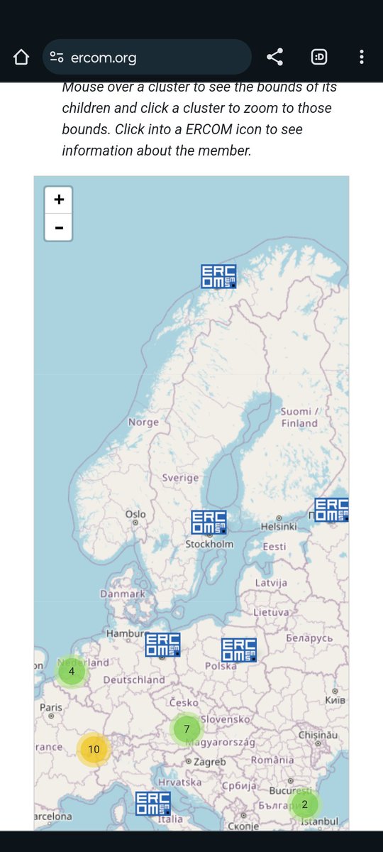 Something new on ercom.org: the website of the European Research Centers on Mathematics had to expand its map further north: we are officially the northern most math research center!