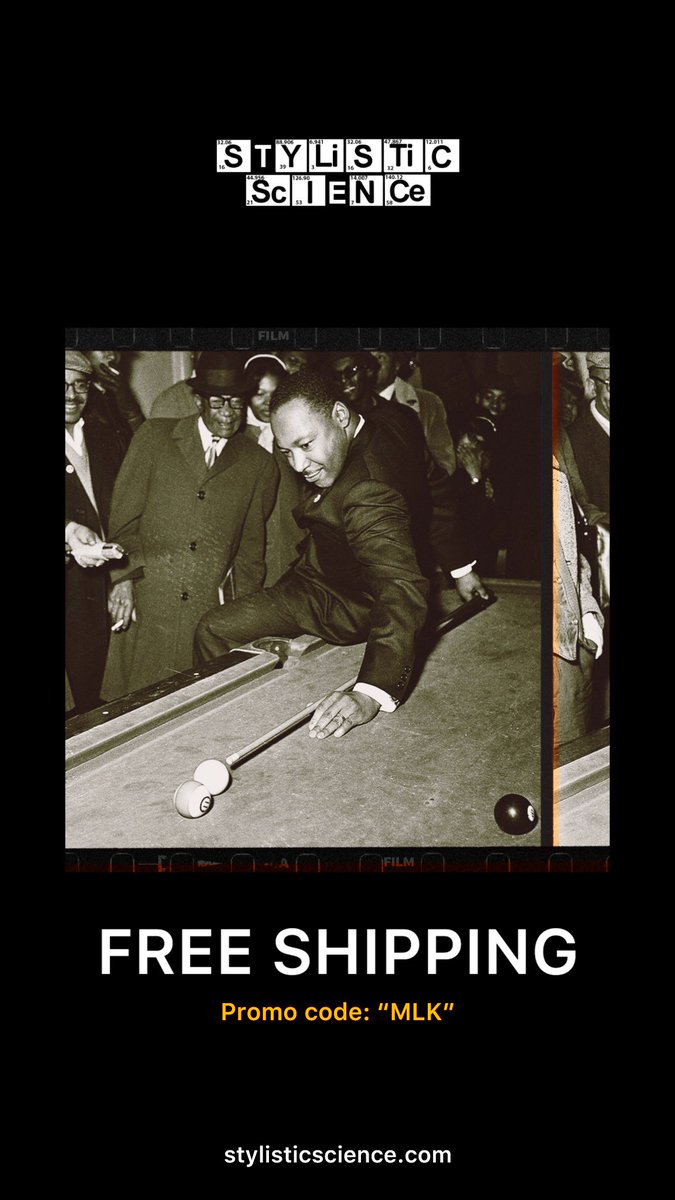 StyScience's tweet photo. Free shipping - Promo code: MLK
https://t.co/1yrvYeY3gH 

#MartinLutherKingDay https://t.co/AE2dqgJIQb