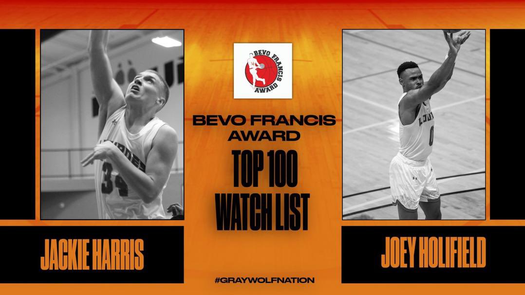 Lourdes_MBB's tweet photo. Congratulations to Jackie Harris &amp; Joey Holifield on making the Top 100 Watch List for the Bevo Francis Award!! 

#gograywolves🐺🏀 https://t.co/Y0iECuTeev