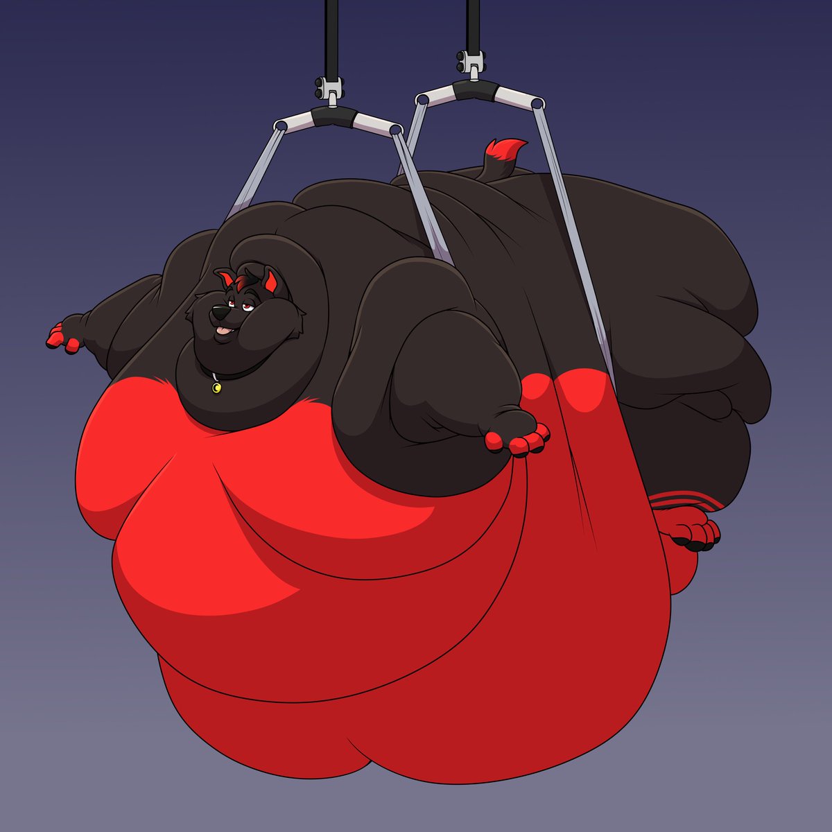 Went to so many buffets and I’m still hungry I need a crane to get me to places now. Be on the lookout for sounds of have machinery and belly gurgles!

Great YCH made by @/DadTigerDad