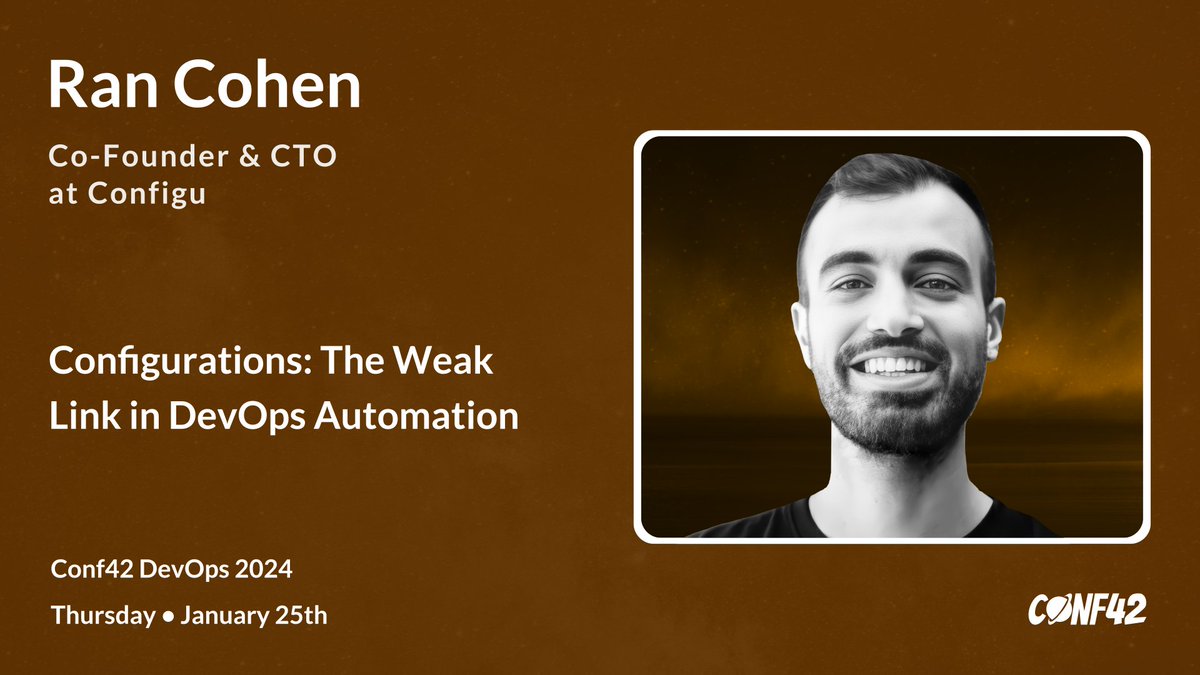 conf42com's tweet photo. 🌟#Conf42 #DevOps is Coming!🗓️
🌐https://t.co/0B4u7fHNug
🎙️Revolutionize DevOps with configuration-as-code—simplify, automate, and reduce errors. Join us for a demo of our open-source implementation.
#ConfigurationsInDevOps #AutomationChallenges #DevOpsWeakLink #DevOpsIssues https://t.co/Shjy2CfpU3