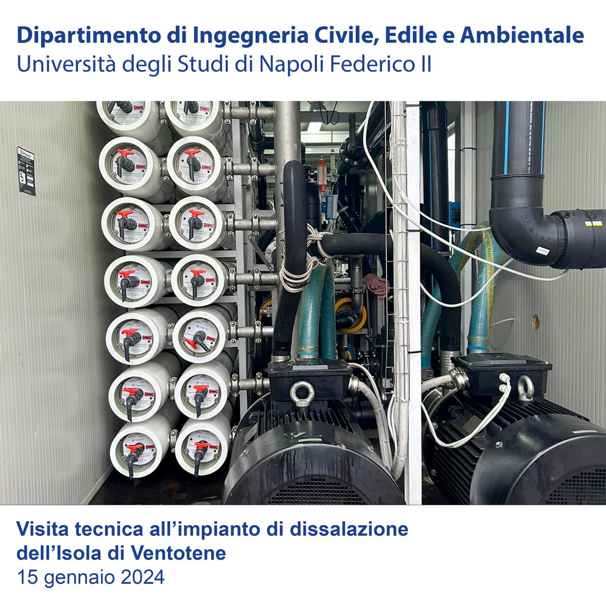 Visita tecnica all’impianto di dissalazione dell’Isola di Ventotene15 gennaio 2024