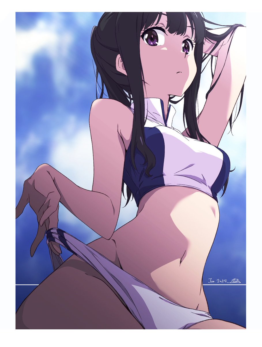 井ノ上たきな 「たきなもきました〜(トリミングVer) #リコリコ」|仁井学 NII Manabuのイラスト
