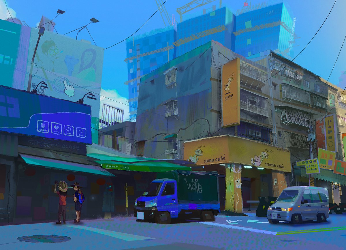 「Ah, I miss traveling to Asia. I am super」|Angela Sungのイラスト