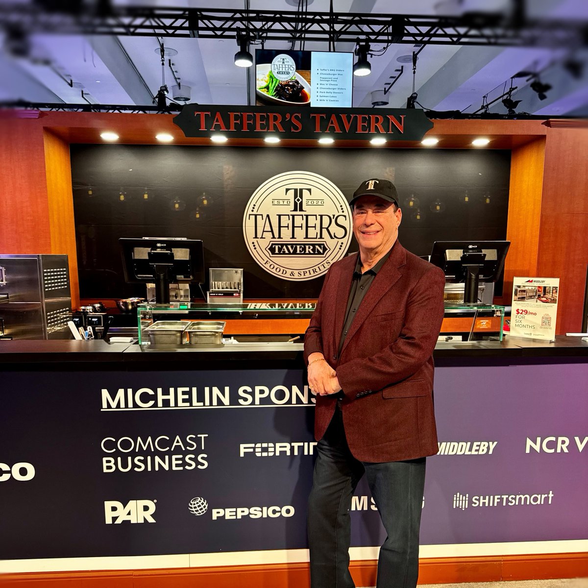 Did you visit the pop-up @tafferstavern by my #partners at @middlebycooking at @NRFBigShow? Taffer's Tavern's revolutionary hoodless/ventless concept works in traditional and non-traditional spaces giving franchisees a wide range of opportunities. #NRF2024