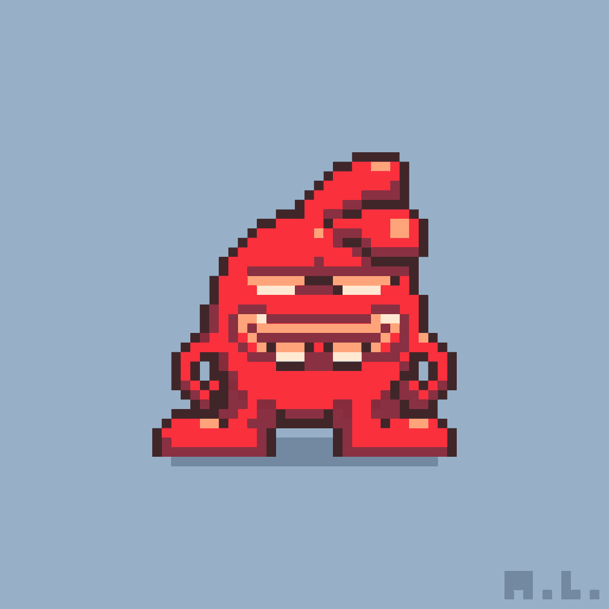 This took me over an hour!
Whst shouldI name it?
 #colorfulart#greatart#pokemon#awesomeart#retroart#pixelart#bestart#coolart#8bitartist#8bitart#miguellucero#conceptart#conceptartist#gameart#gamedev#visdev#visdevart#cuteart#art#artwork#illustration#digitalartwork#characterdesign