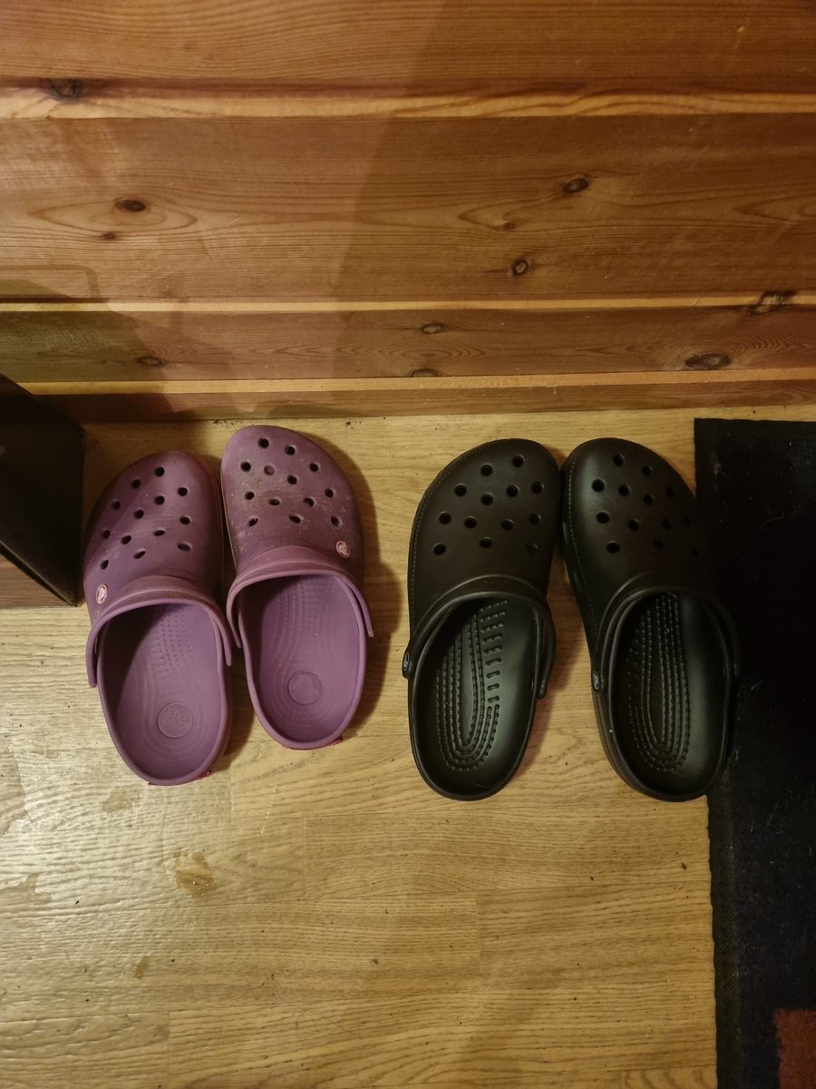 Crocs type of household. #croc