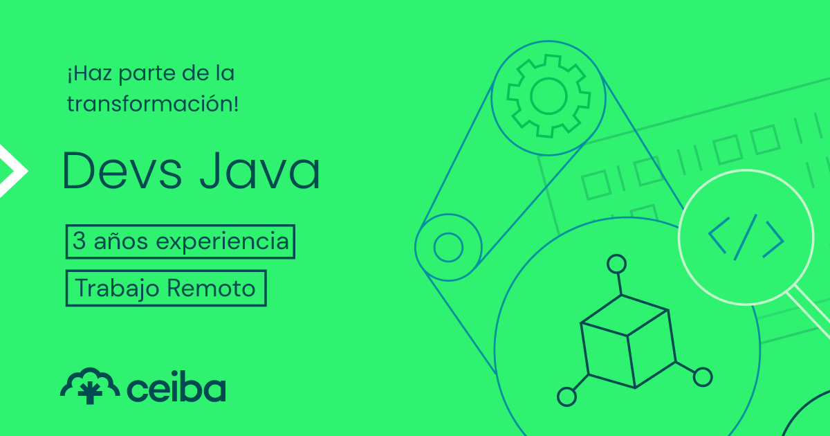 CeibaSoftware's tweet image. ¡Haz parte de la transformación #Java!
En #FamiliaCeiba buscamos #DesarrolladorJava.
¡Únete a #CeibaPRO!
📝 Aplica en empleo.ceiba.com.co/jobs/desarroll…
🔎 Visita nuestro sitio acortar.link/1dpC85
#Dev #ITJobs #JavaJobs