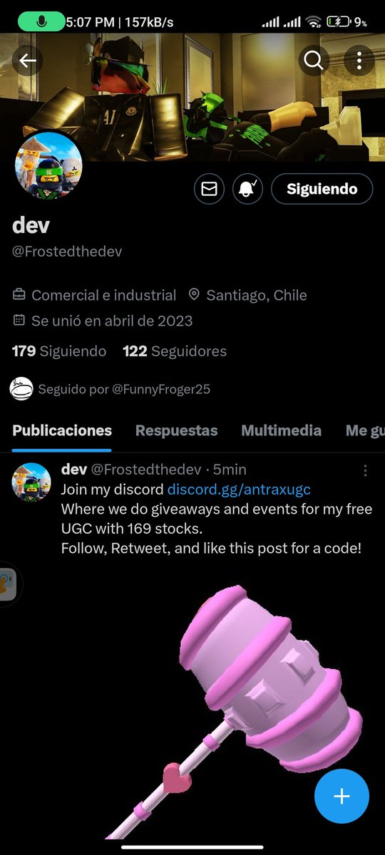 Lingar644's tweet photo. @Frostedthedev Done!! I wish I could get it, good luck to everyone. https://t.co/R1TQWIW42G