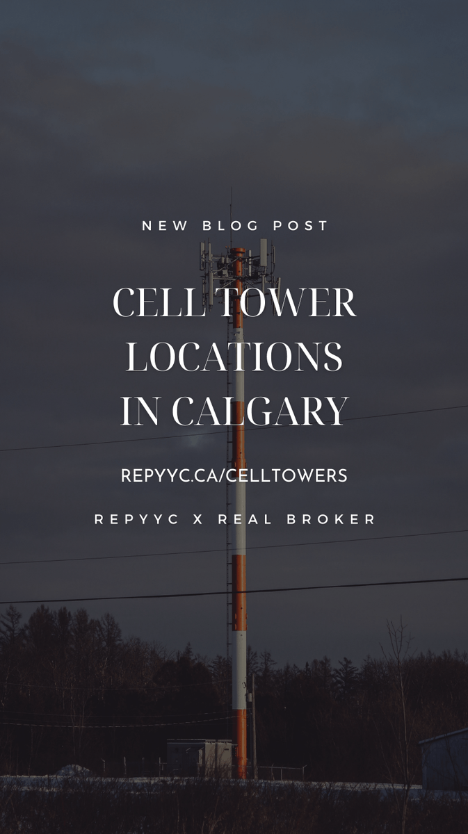 Check out our guide on How To Find Cell Phone Tower Locations in Calgary. Perfect for home buyers who are concerned with the location of a cellular network tower in relation to the purchase of their next home. 

repyyc.ca/celltowers

#REPYYC #REALBROKER #YYC #CELLTOWERS