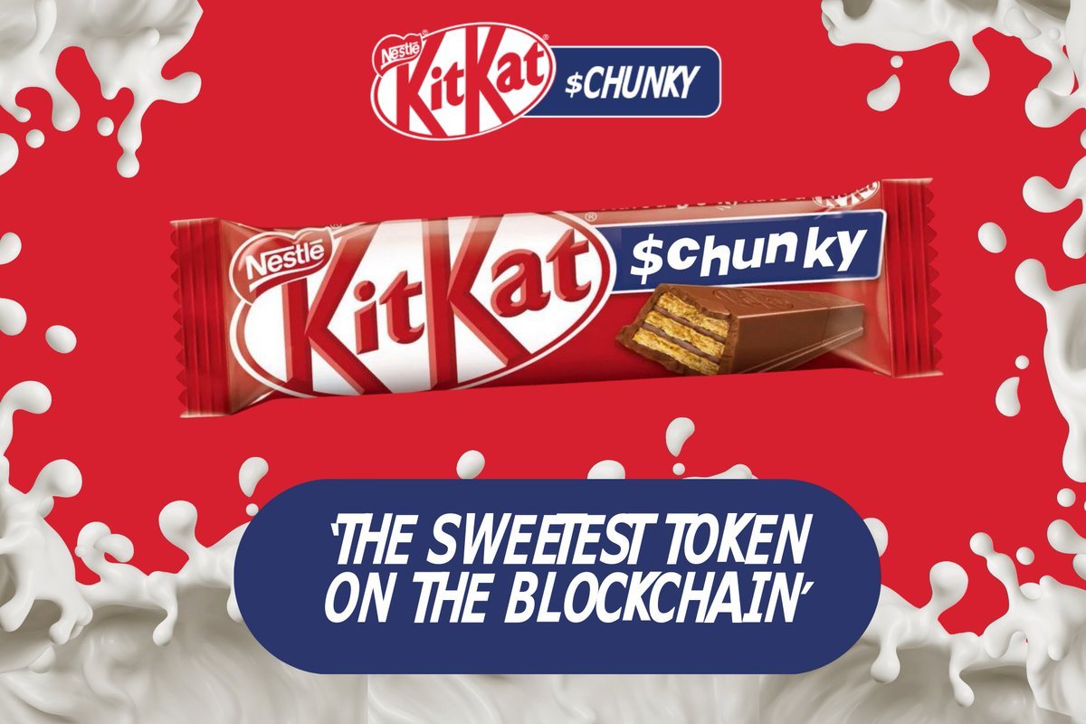 $CHUNKY 🍫 

The sweetest token on the blockchain!

TG: t.me/chunkyonsol

#SOL #MEMECOIN #X1000 #CHUNKY