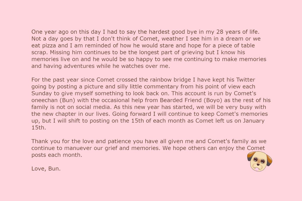 MlemonLord's tweet photo. One Year Since Comet Left Us https://t.co/CcVCqnP9XM