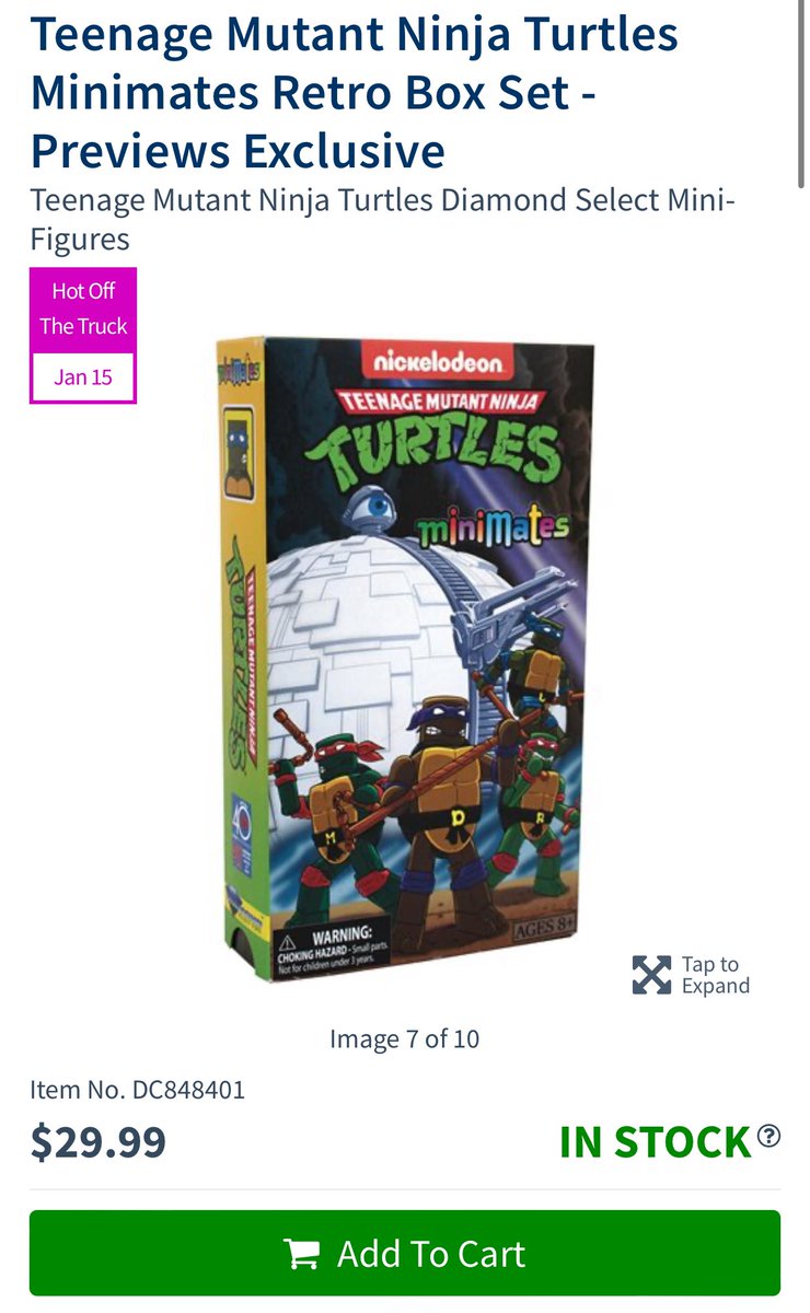 NinjaTurtleLair's tweet image. TMNT MiniMates Retro box set is IN-STOCK through Entertainment Earth. 📼 ($29.99)

ee.toys/VCJMVT

Code: TMNTLair for 10% off. Spend $79+ and get FREE SHIPPING! 🐢🐢🐢🐢

#TurtleLair #DiamondSelect 
#teenagemutantninjaturtles #chc