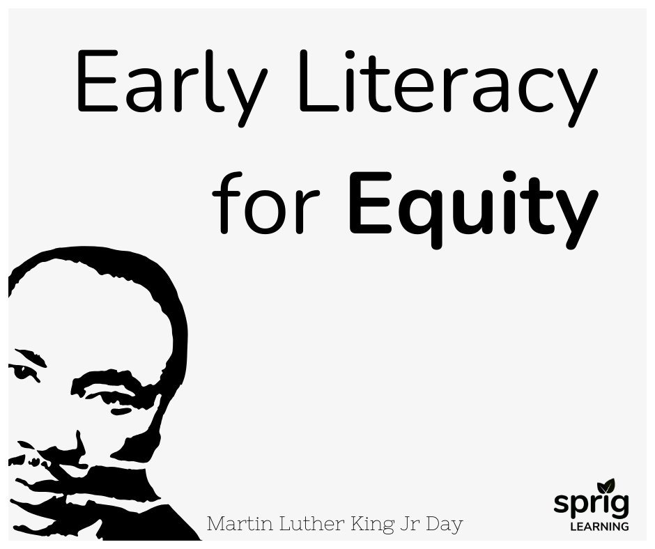 SprigLearning's tweet photo. On this Martin Luther King Jr. Day, let's reflect on the transformative power of education and the role of early literacy in building greater equity.

#mlk #MLKDay2024 #equity #literacy #early #school #edu https://t.co/mGuKnTRDYw