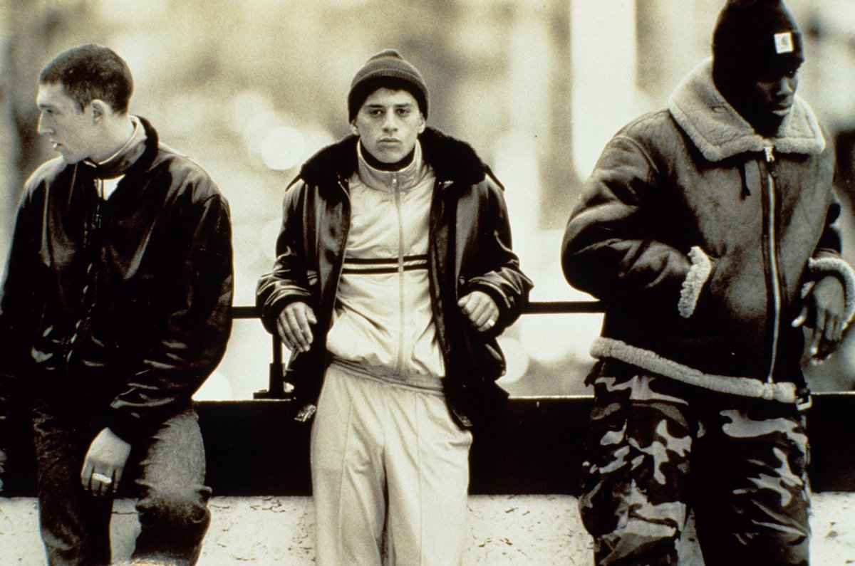 CultoftheCinema's tweet photo. #FilmWatch La Haine (1995) directed by Mathieu Kassovitz, starring Vincent Cassel, Hubert Koundé and Saïd Taghmaoui. 24 Hours in the life of inner city young Parisian men, harassed by the police and carrying a lost police issue pistol. Controversial and relevant at the time… https://t.co/UadCgrh1BT