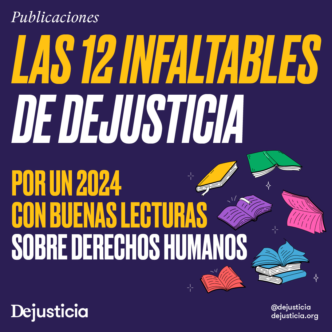 🧵| ¿Ya hiciste tu lista de lecturas para este año?

Con estas recomendaciones de nuestras publicaciones en #Dejusticia, te proponemos un libro cada mes para que lo incluyas y en 2024 no dejes de leer sobre justicia social, ambiental y derechos humanos. 📚
