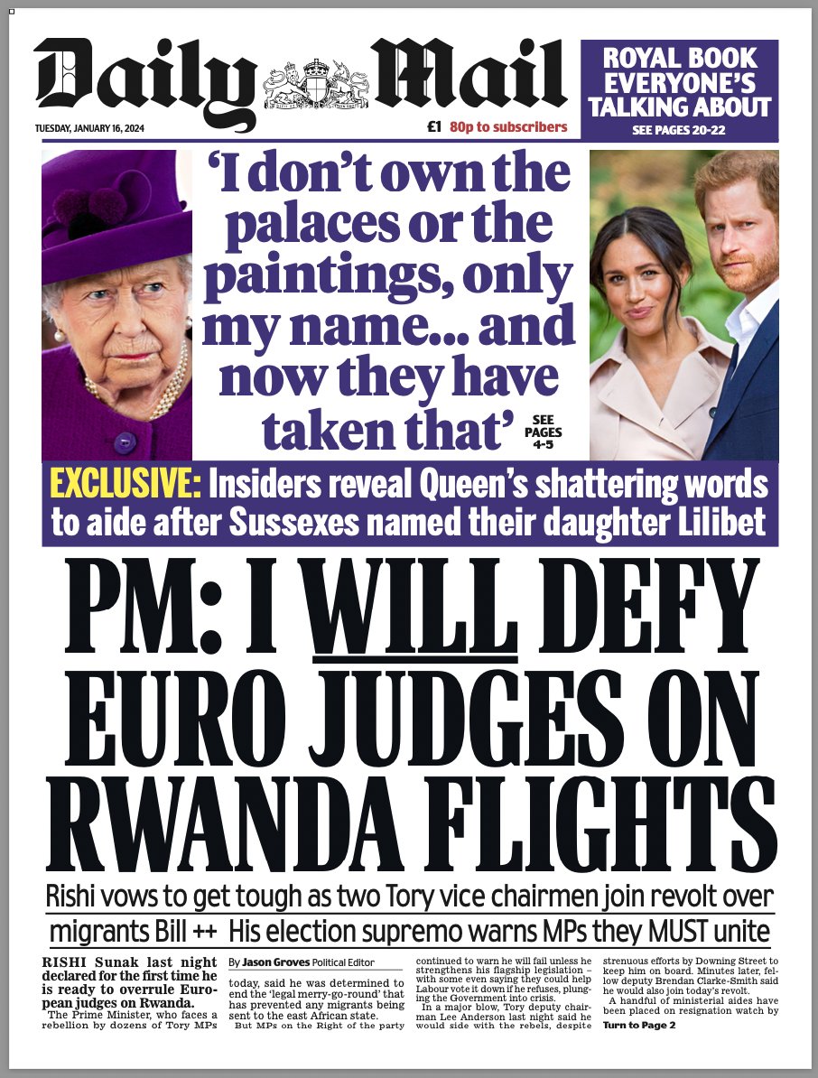 DailyMailUK's tweet photo. Tuesday’s @DailyMailUK #MailFrontPages https://t.co/gTkjIcNz3P