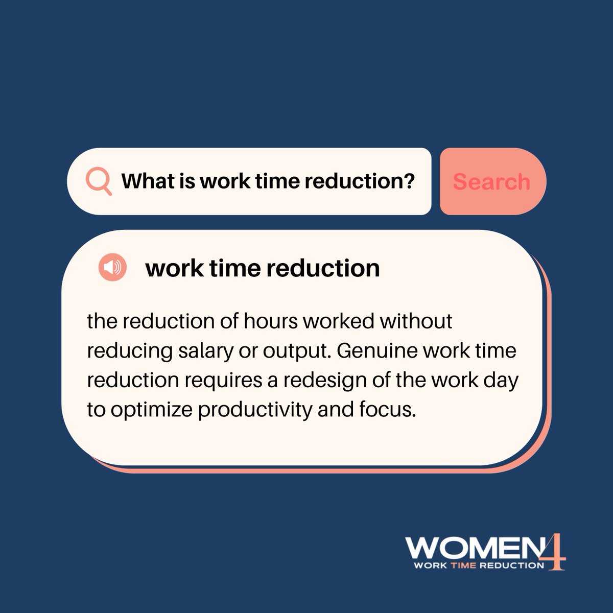 How many women do you know that have reduced work hours for less pay but with the same job expectations? The #4DayWeek is not a new idea - women have been doing it for years! #Women4WorkTimeReduction champions structured, universal reduction in working time with no loss of pay.