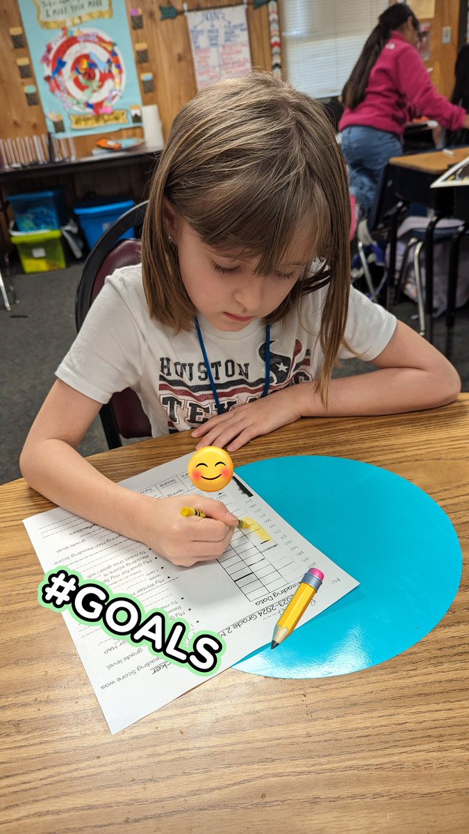 With MAP testing coming up, I like to lead data conversations  with each student and review their goals. #pisdetla #pisdlachat