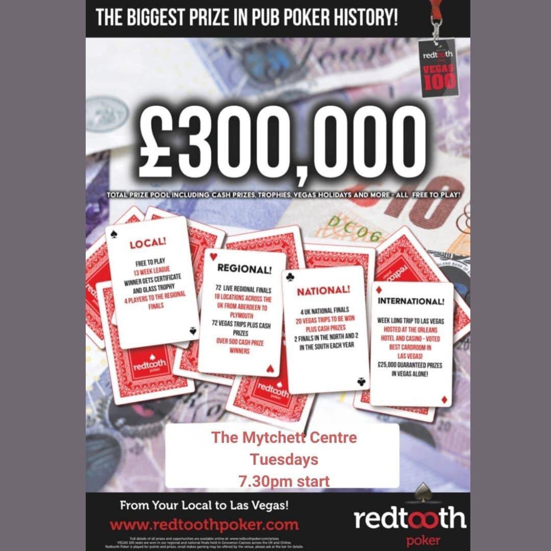 TUESDAY NIGHTS…

Bar opens at 6pm…Poker registration from 7pm and play starts at 7.30pm.

Please email the tournament director at mcfundraising@btconnect.com or message 07849 421284 for further information.