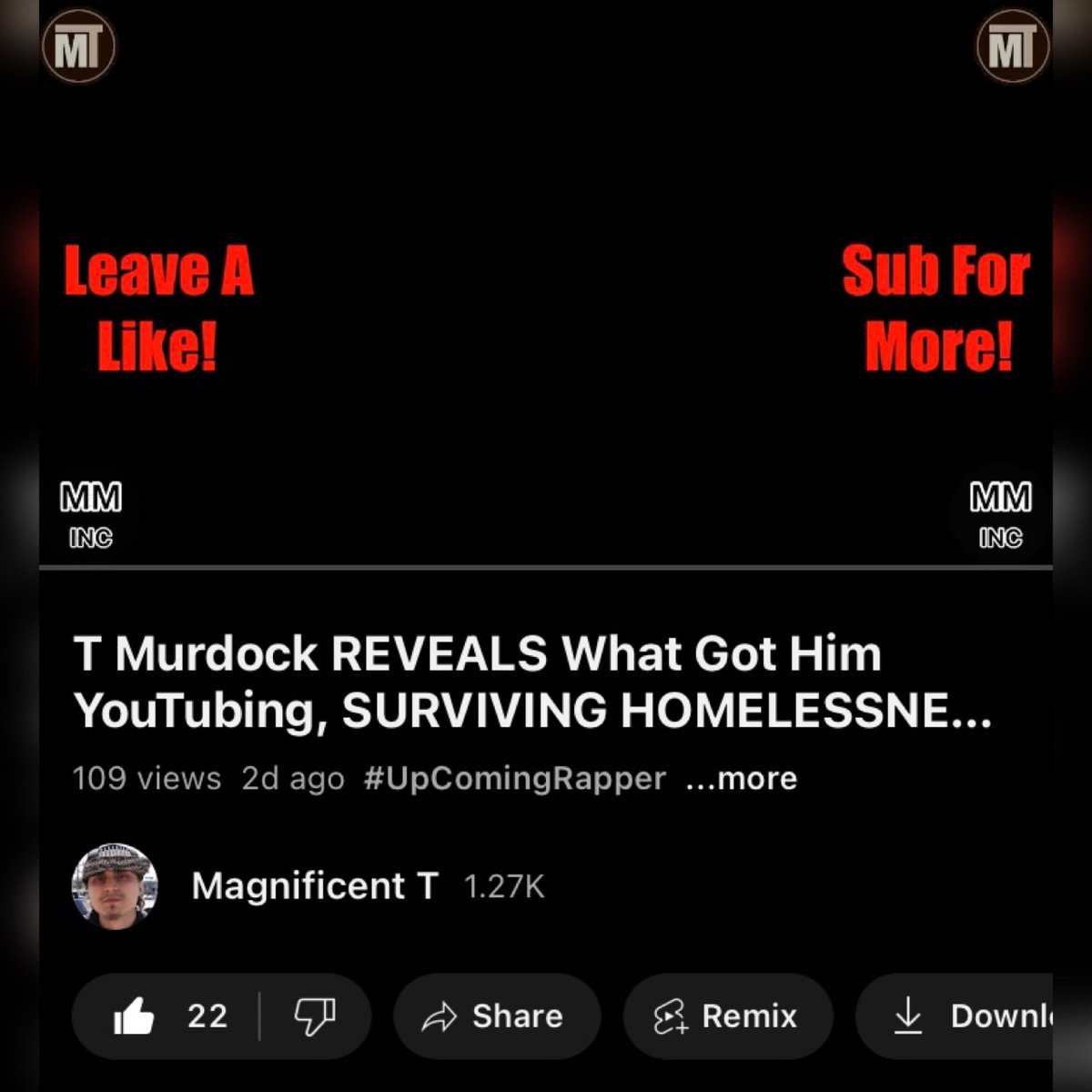 MagnificentInc's tweet photo. Check Our New Article About Our Interview With T Murdock And Make Sure To Watch It And Support Him If You Havenโt Yet ๐๐ผ Link Below ๐๐ผ
https://t.co/YDviPX0WFL
-
#MMInc #TMurdock #HipHopBlogs #Youtube #Interviews #PressReleases #Youtubers https://t.co/y7UFqZ7dLl