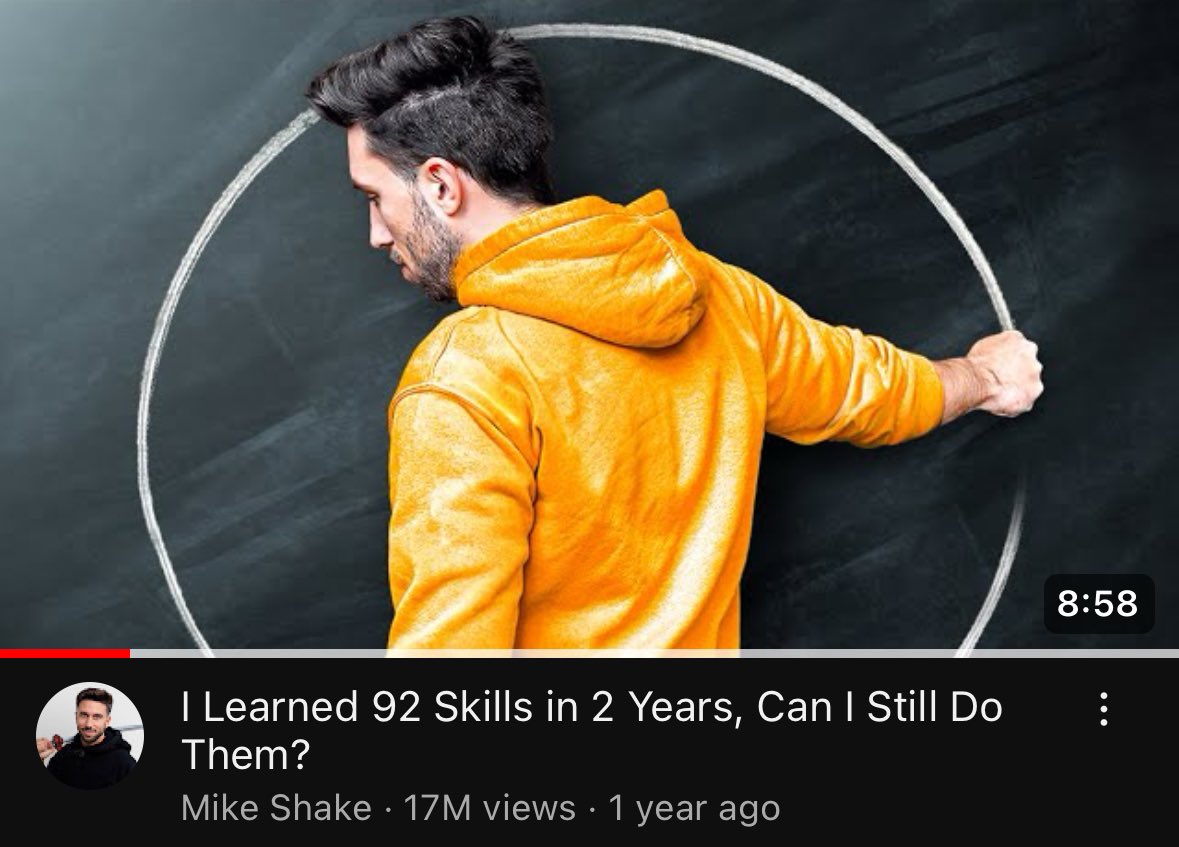 MikeshakeYT's tweet photo. My channel grew from 2k subscribers and 500 views/video to 3.19M subscribers and multiple millions of views/video, in about 3 years. 

And I don’t think it’s because I make great videos…

I believe 70% of the success I get, is thanks to the things I love doing the most: titles and thumbnails.