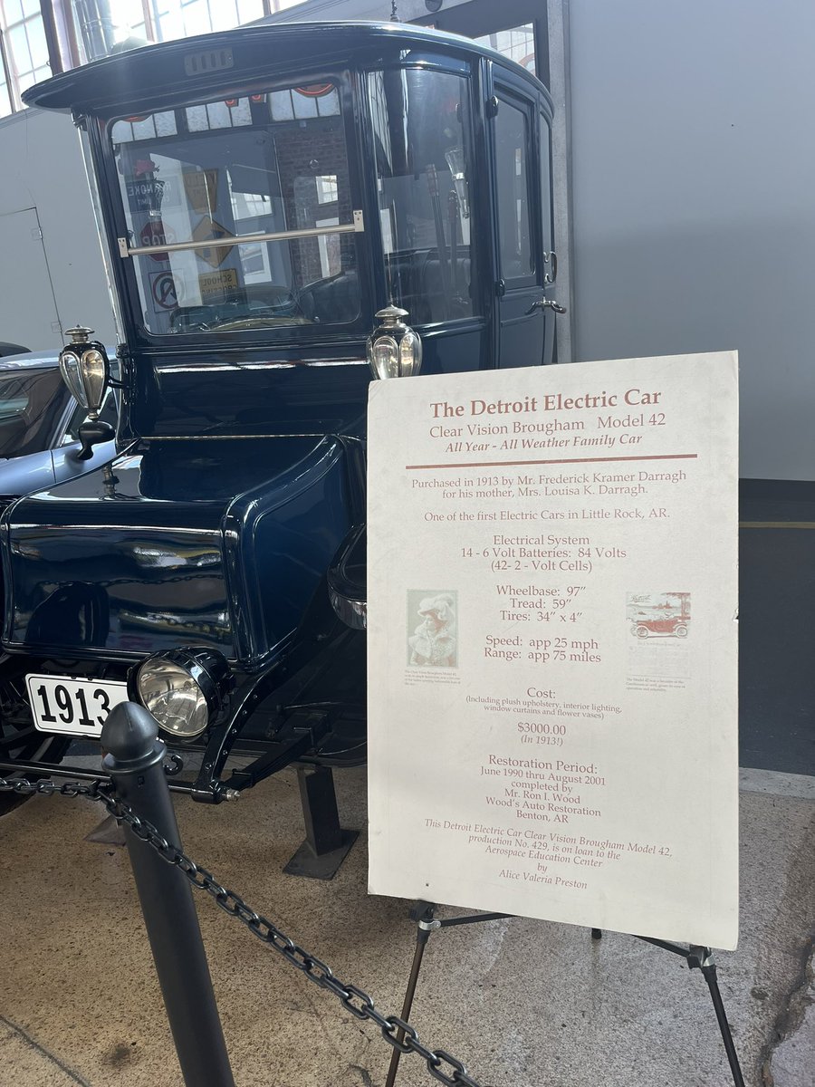 I did not know EVs dated back to 1913.