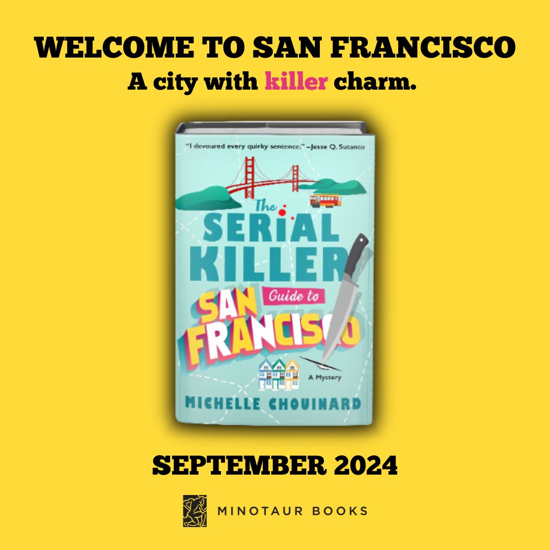 m_m_chouinard's tweet image. I&apos;m so excited! Here&apos;s the cover for book #1 in my new series, The Serial-Killer Guide to San Francisco! Meet Capri Sanzio, a true-crime tour guide in San Francisco, whose grandfather was a serial killer... Or was he?  read.macmillan.com/lp/the-serial-…

#SKGSF #CoverReveal #mystery