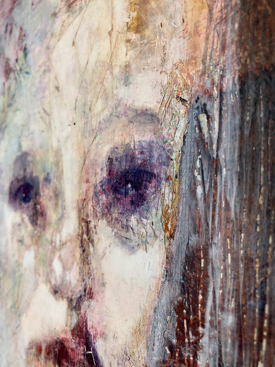 BrenHEAD's tweet photo. ‘I Have Never Seen aFace as White as Hers’ mixed media on board. Available from @saltaireartgallery Yorkshire Artists Winter Show. Starts 19th January and runs until with.April. #saltaire #saltaireartgallery #art #painting #contemporaryart #contemporaryportraiture #instagram https://t.co/tc4z6TLb8y