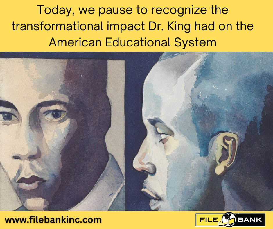 FileBankInc's tweet photo. Martin Luther King Jr.’s profound words — “Intelligence plus character – the goal of true education,” continue to resonate deeply in our classrooms today. Will you stand up for your beliefs, just like MLK did? Hit that like button if you will! https://t.co/bXAXEFG7G8