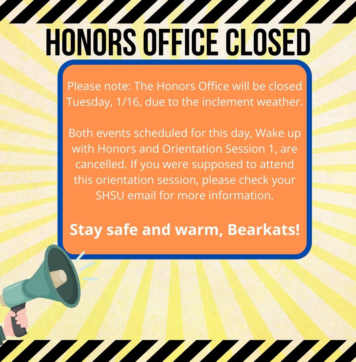 SHSU Honors College tweet media