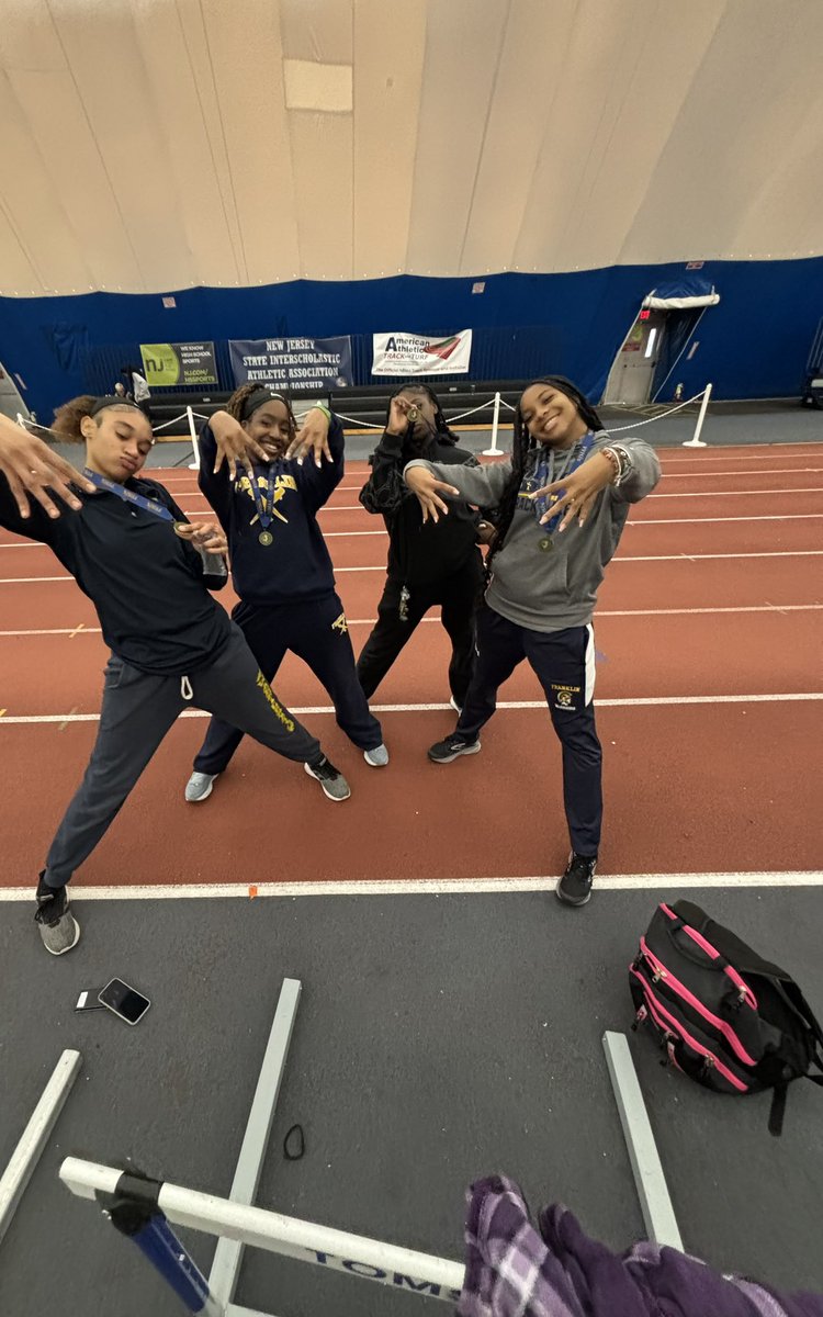 Yanchuck_FTPS's tweet photo. Congratulations to Jessica Uzor, Adriana Rollins, Taliah Woodard, and Arden Gray for winning the Group 4 State Shuttle Hurdle Relay!! @FHS_FTPSchools @AD_FTPSchools @WNews_FTPS @FHS_Booster @njmilesplit https://t.co/8BwvTDn40j