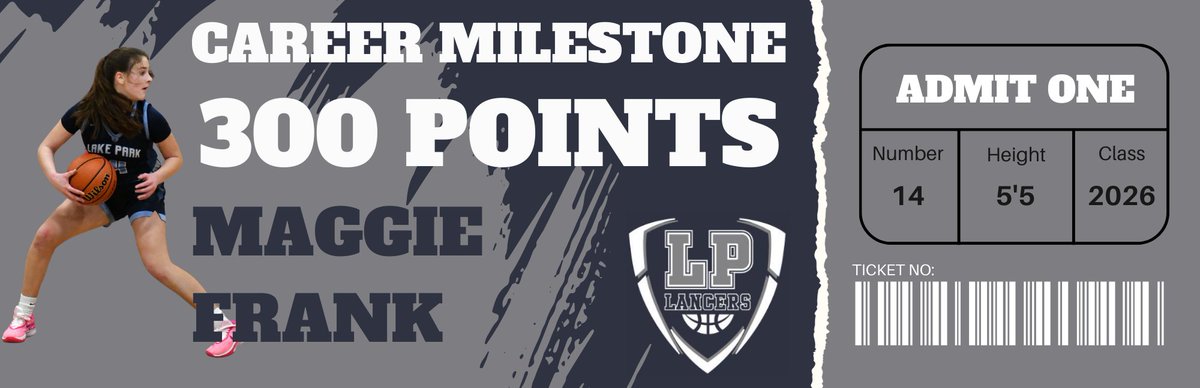 A few career milestones to recognize over the last couple of games.

So. #13 Allie Gogola- 600 Pts
So. #14 Maggie Frank- 300 Pts
Sr. #22 Kira Holliday- 100 Asts
So. #34 Alex Kiefer- 100 Rebs

<a href="/LPAthleticDept/">Lake Park Athletics</a> <a href="/AllisonGogola/">Allison Gogola</a> <a href="/MaggieFrankLPHS/">Maggie Frank</a> <a href="/kiraholliday/">kiraholliday</a> <a href="/alexandra_kief4/">Alexandra Kiefer 2026</a>
